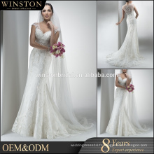 2016 Guangzhou fournisseur classique bling perles mariage robe de mariée